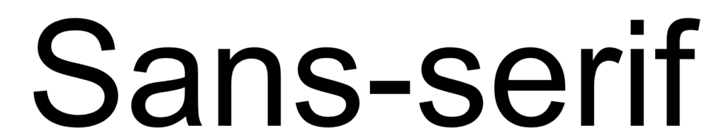 Sans-serif typeface