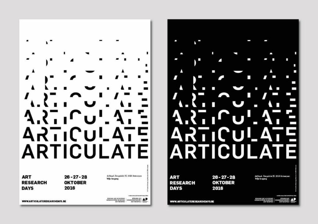 fragmented and repeated typography trend