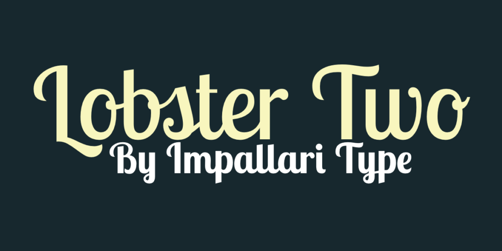 Lobster Two by Impallari type