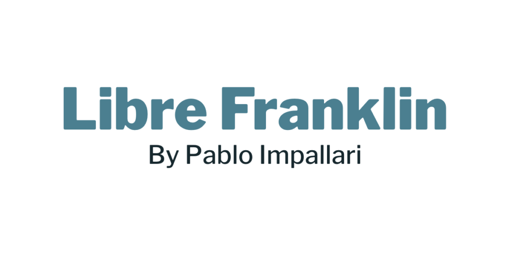 Libre Franklin fonts