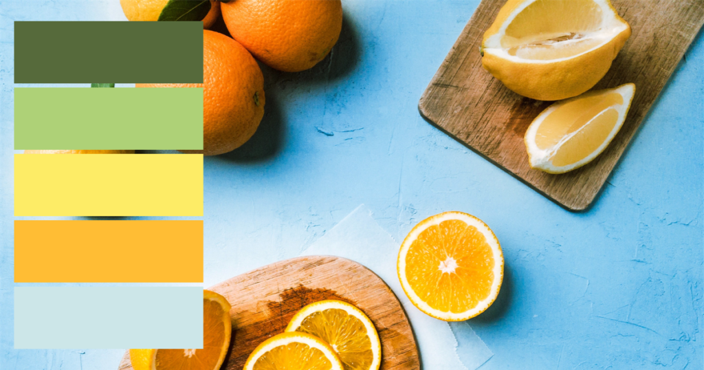 citrus colour combination