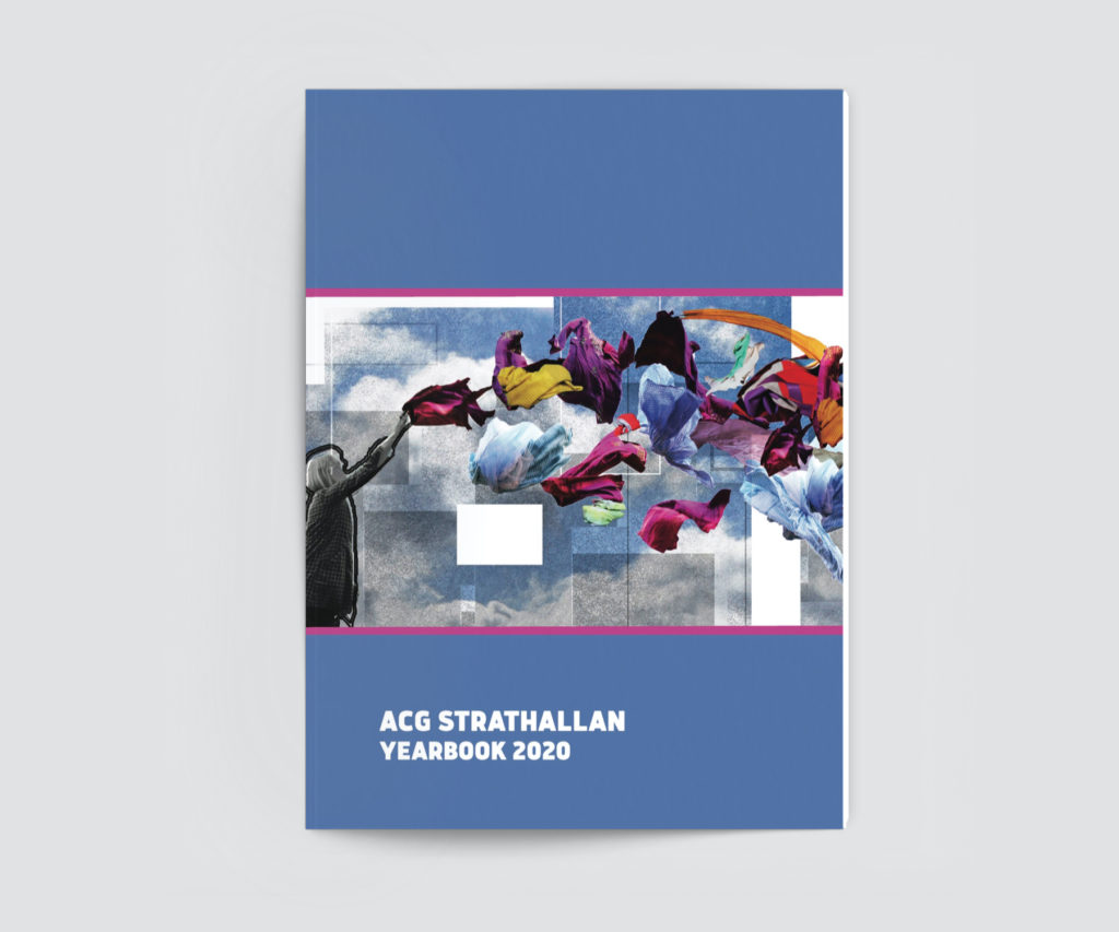 ACG Strathallan 2020 Yearbook Purple Cover