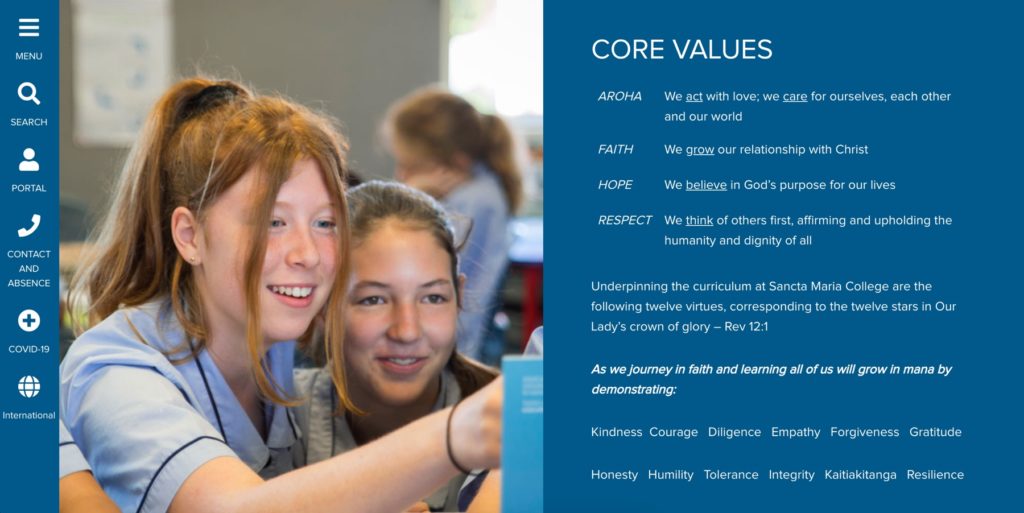 Core school values