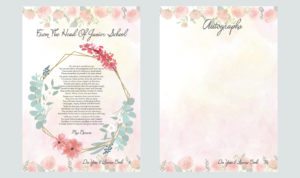 floral leavers book theme