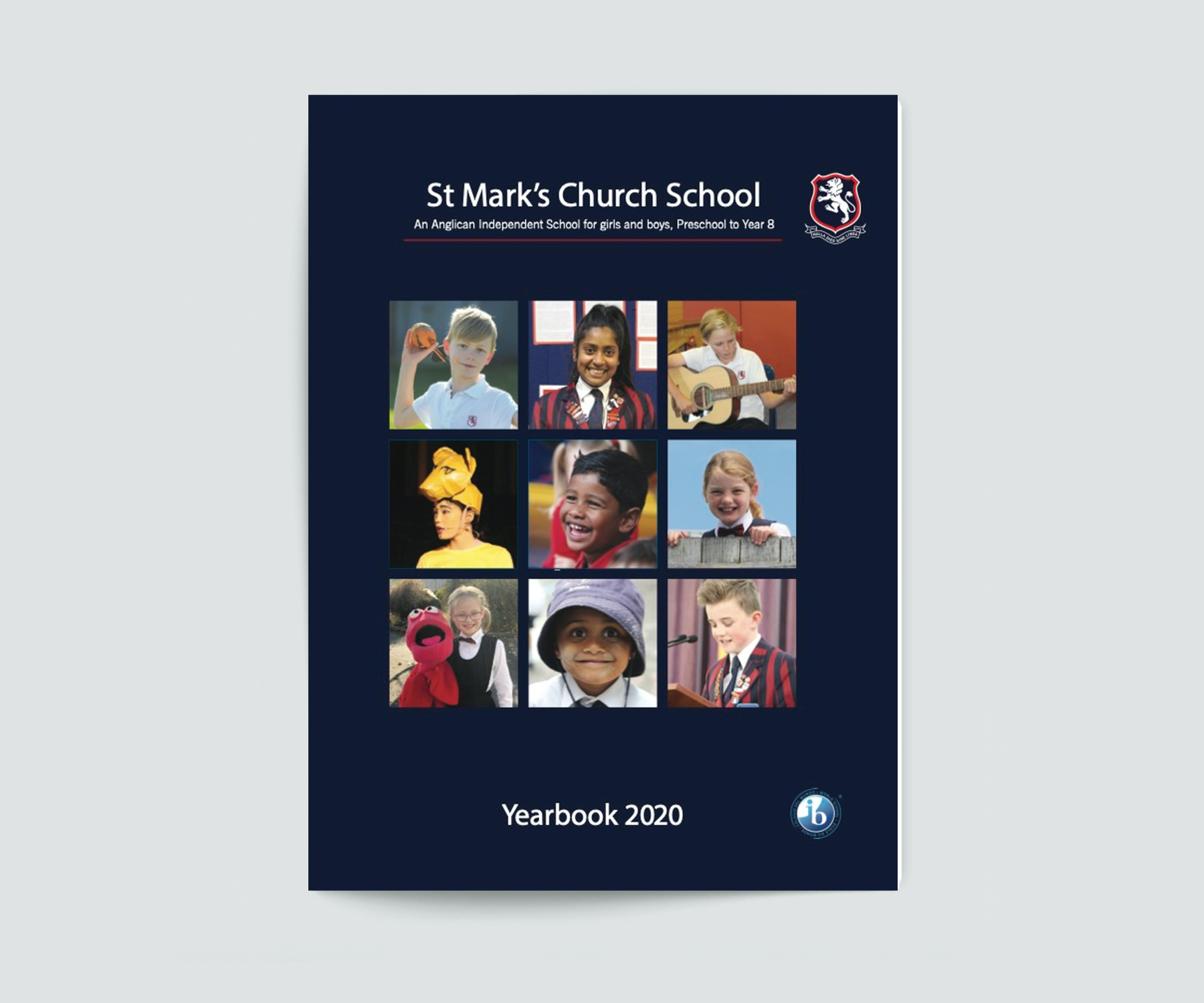 St Mark's Church School Navy Yearbook Cover