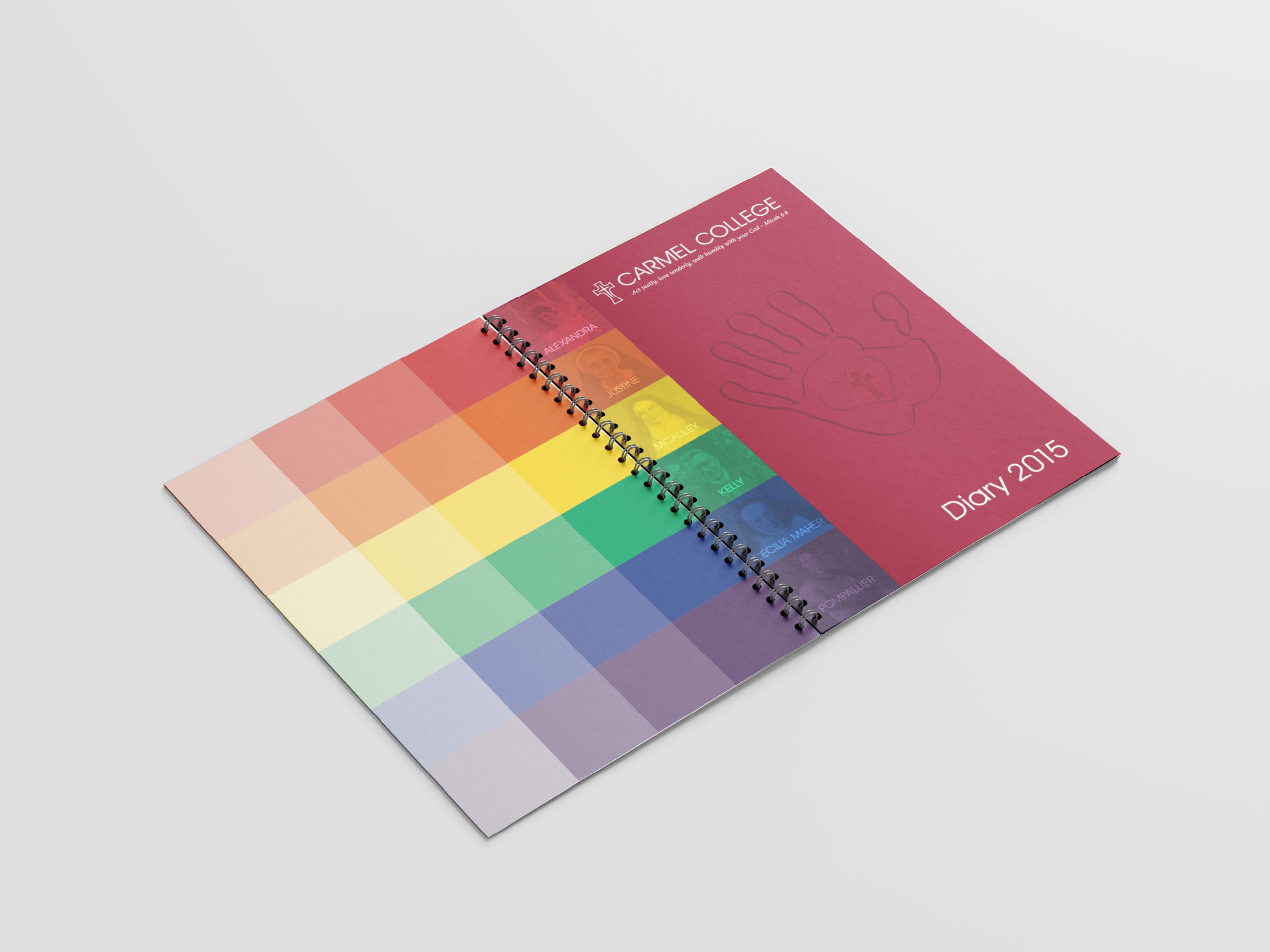 Rainbow book cover design