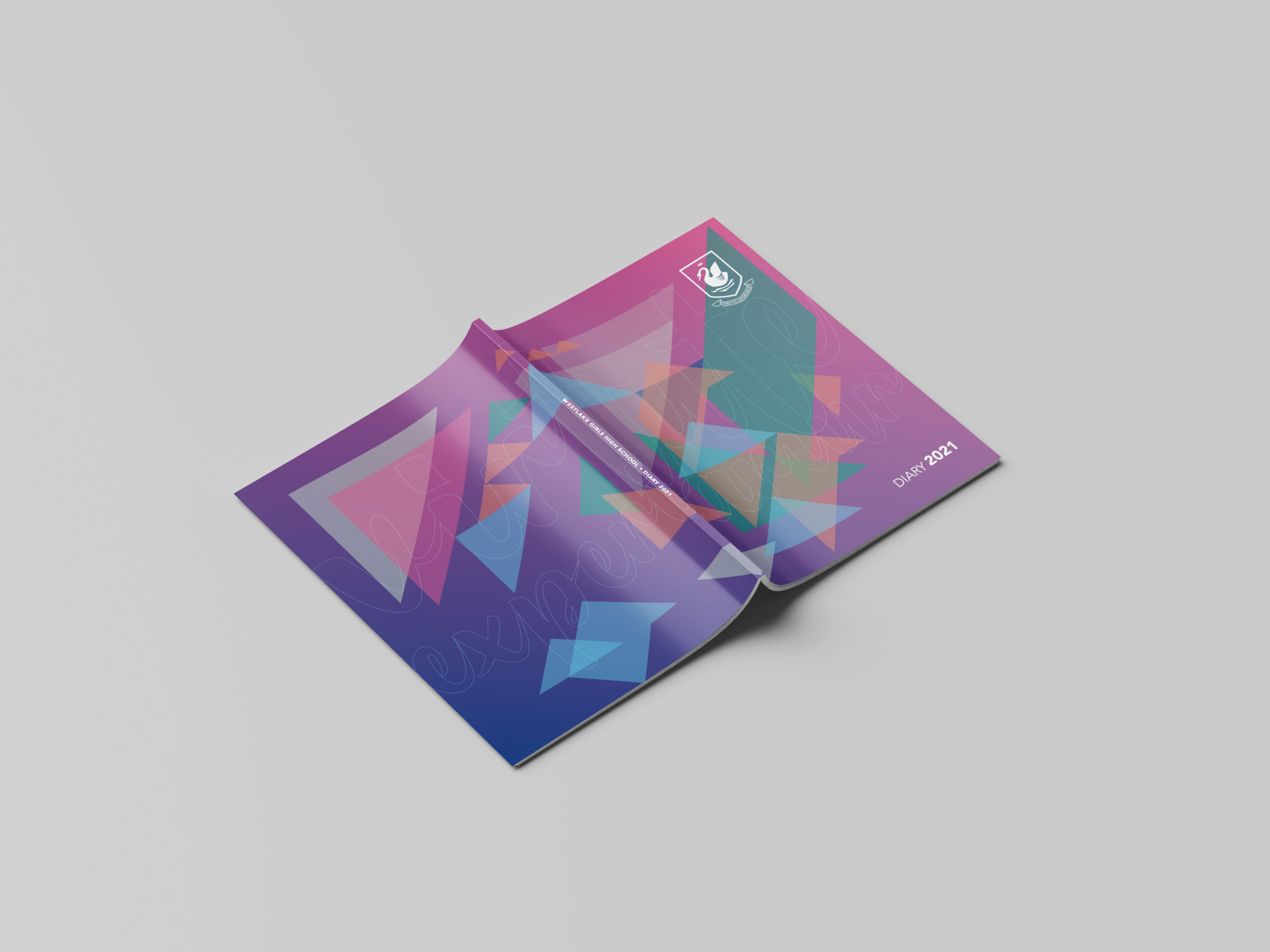 Purple geometric gradient design