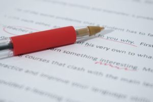 article grammar editing red pen
