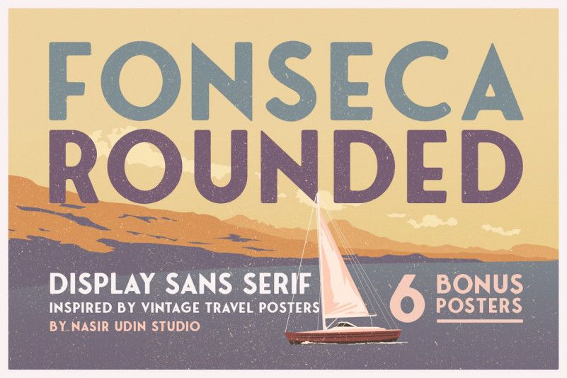 Fonseca Rounded Typeface Typography