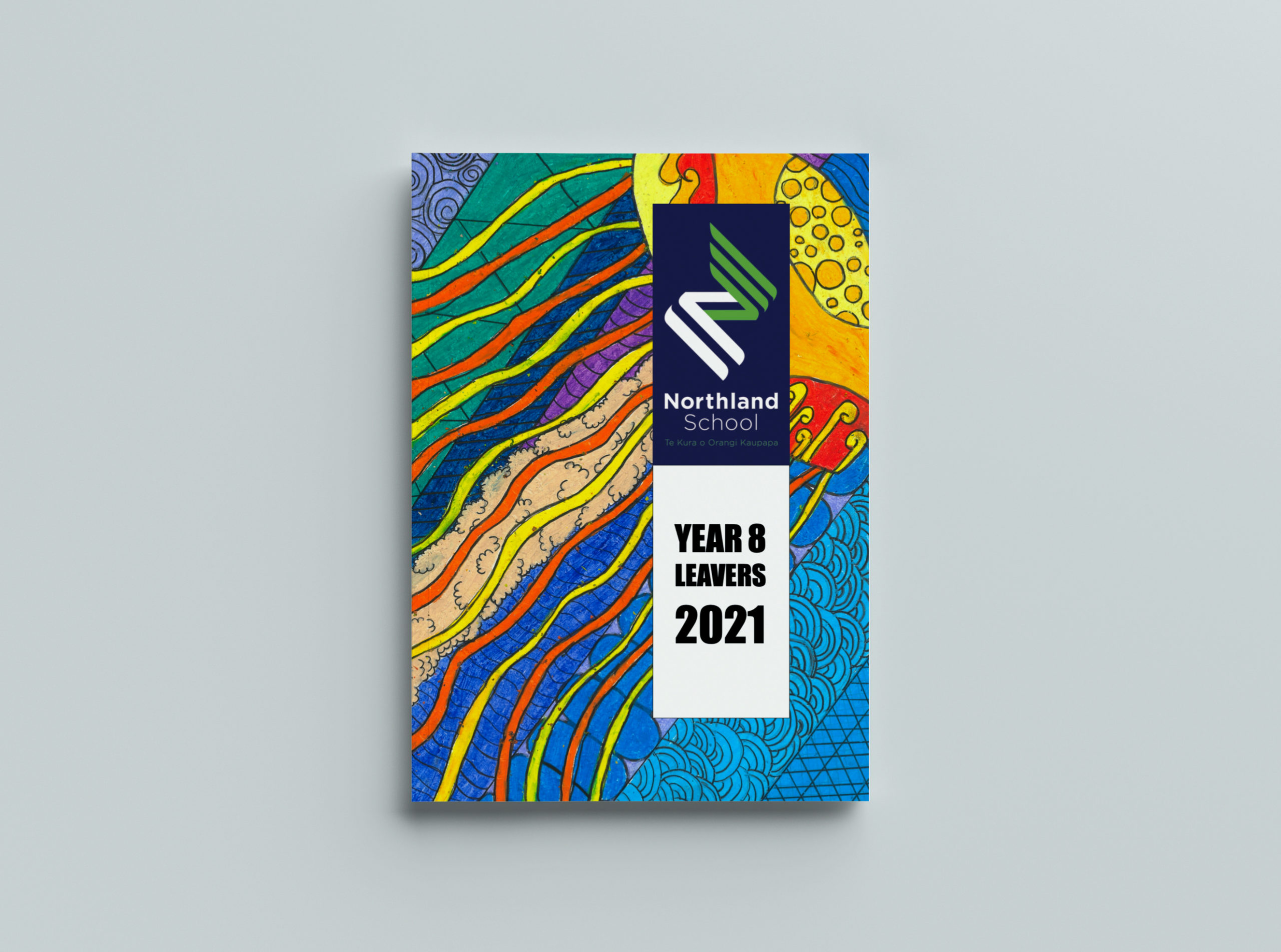 Bright yearbook cover design 2021