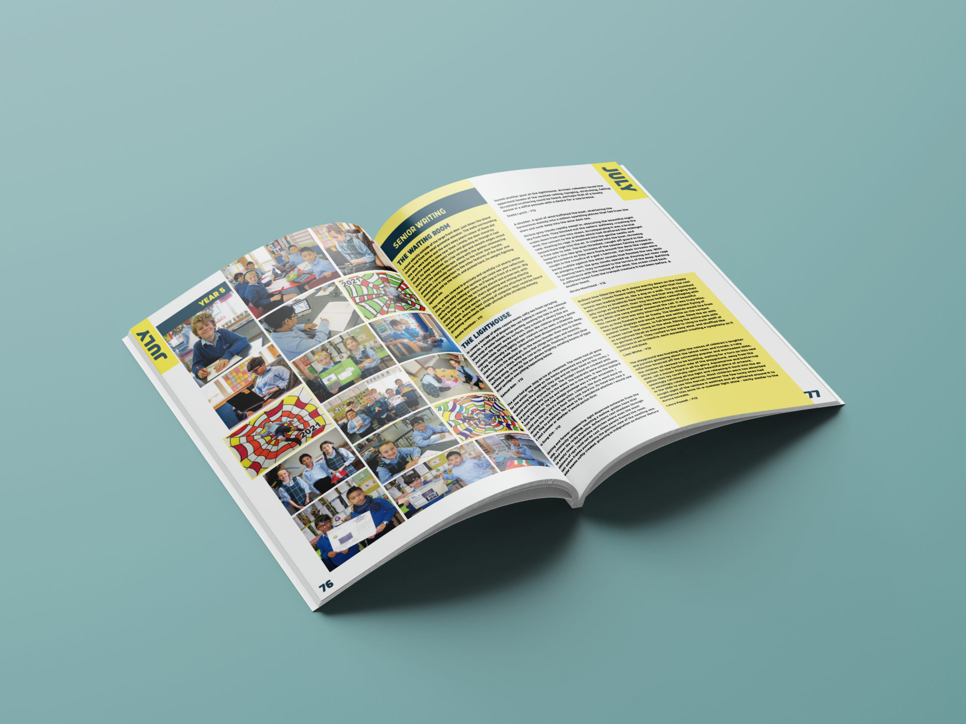 Yellow Yearbook Designs to Lift Your Mood! - Spacific Creative