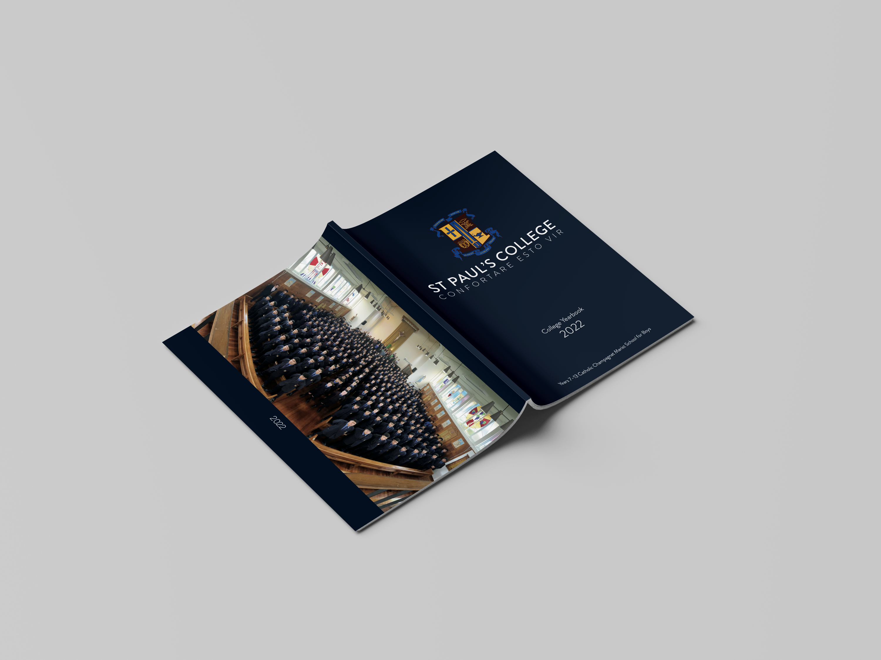 St Pauls College Navy Blue yearbook cover