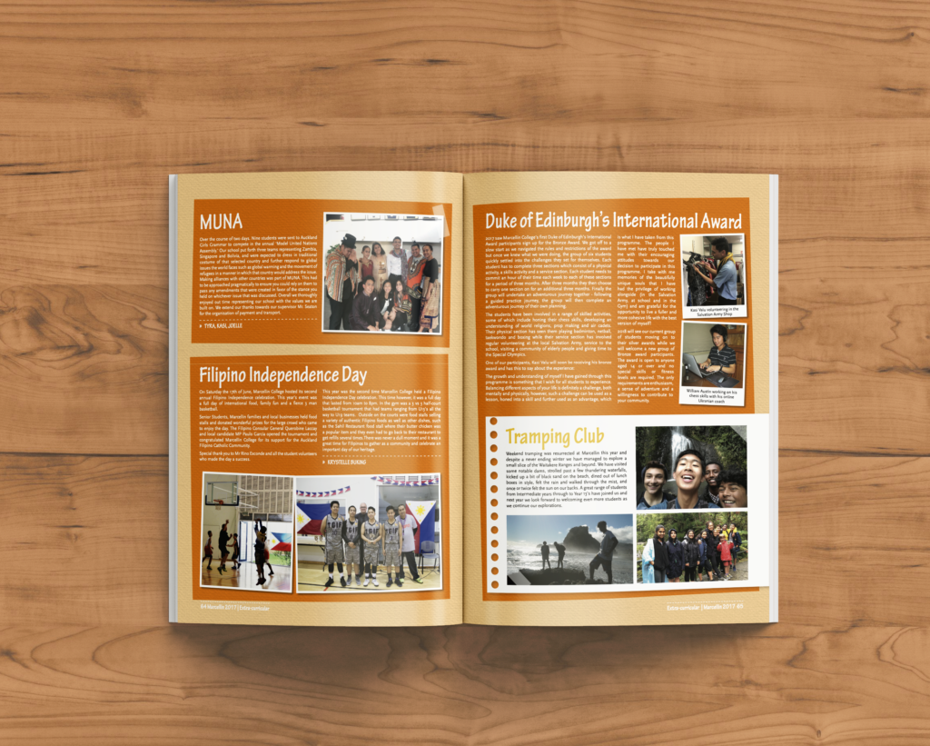 Orange Yearbook Designs & Page Layouts! - Spacific Creative