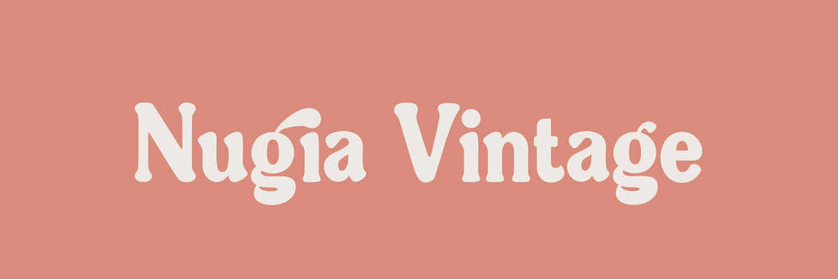 Nugia Vintage display font
