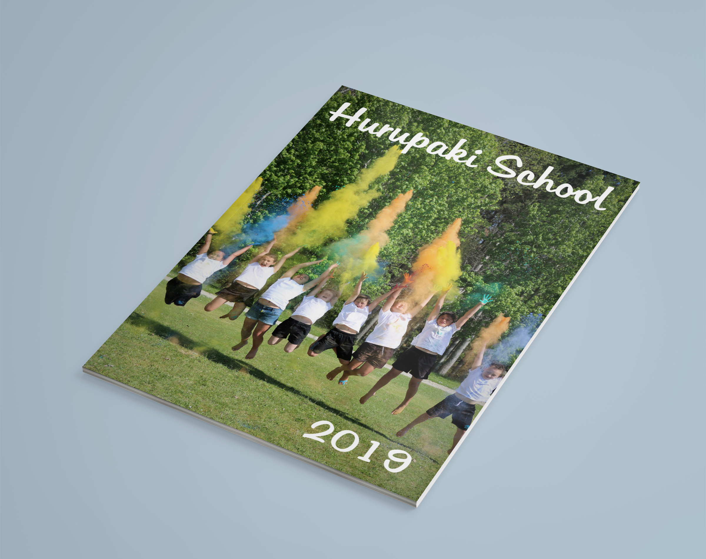 Hurupaki School creative yearbook cover