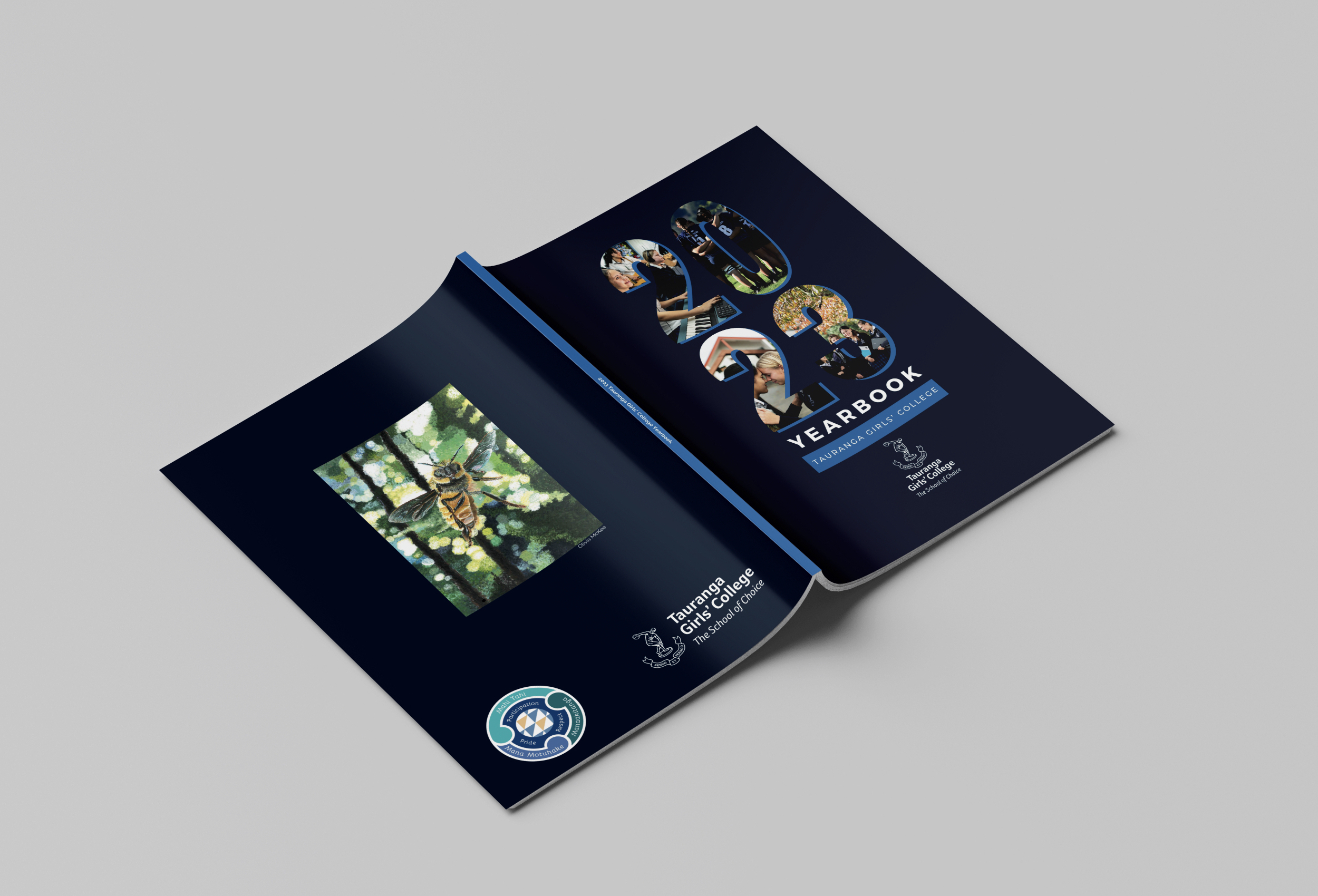 Tauranga Girls College 2023 yearbook cover